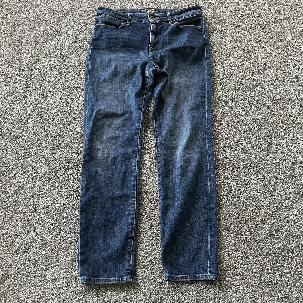 Lucky Brand Hayden Skinny Jeans Womens 8 29 Med Wash Blue Slim Denim Pants